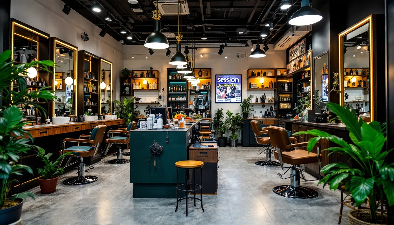 A, showcasing the atmosphere and styling services – bedok barber