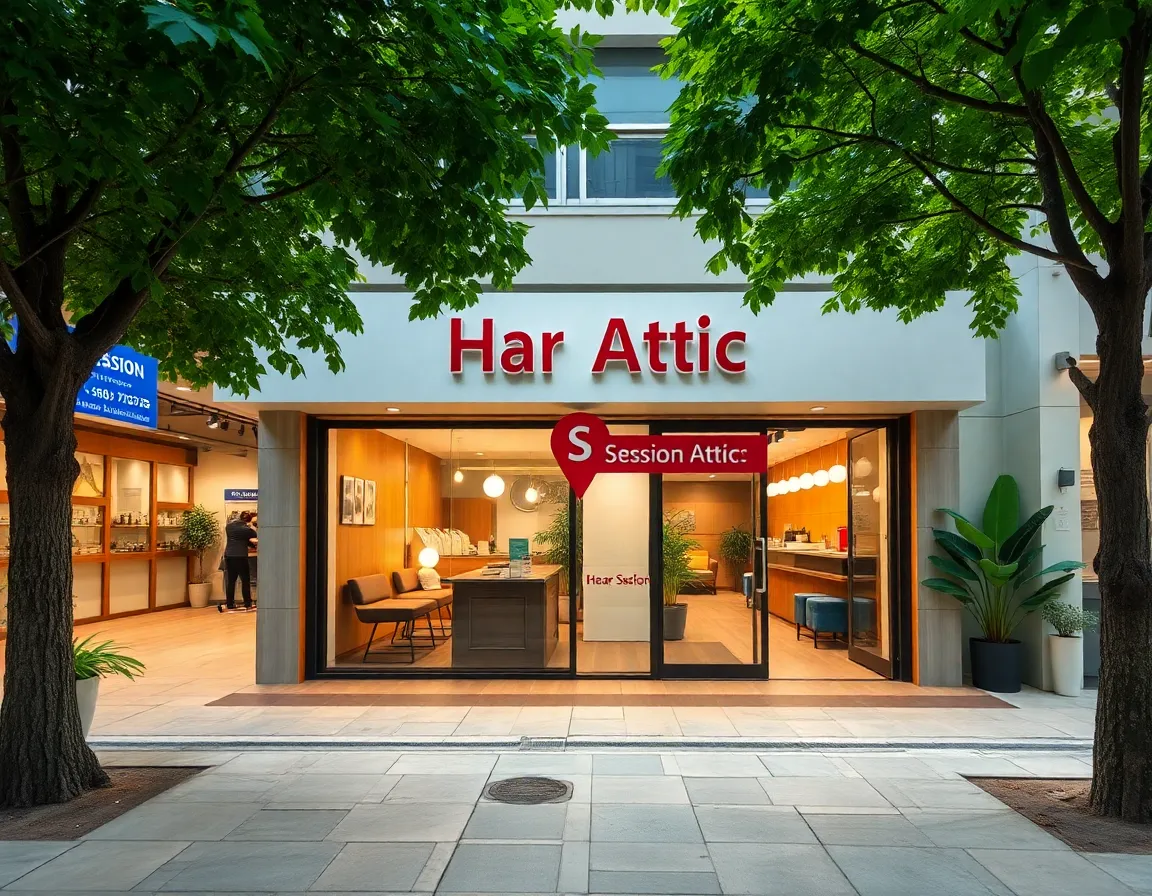A map view showing the location of Haar Attic near Great World City.